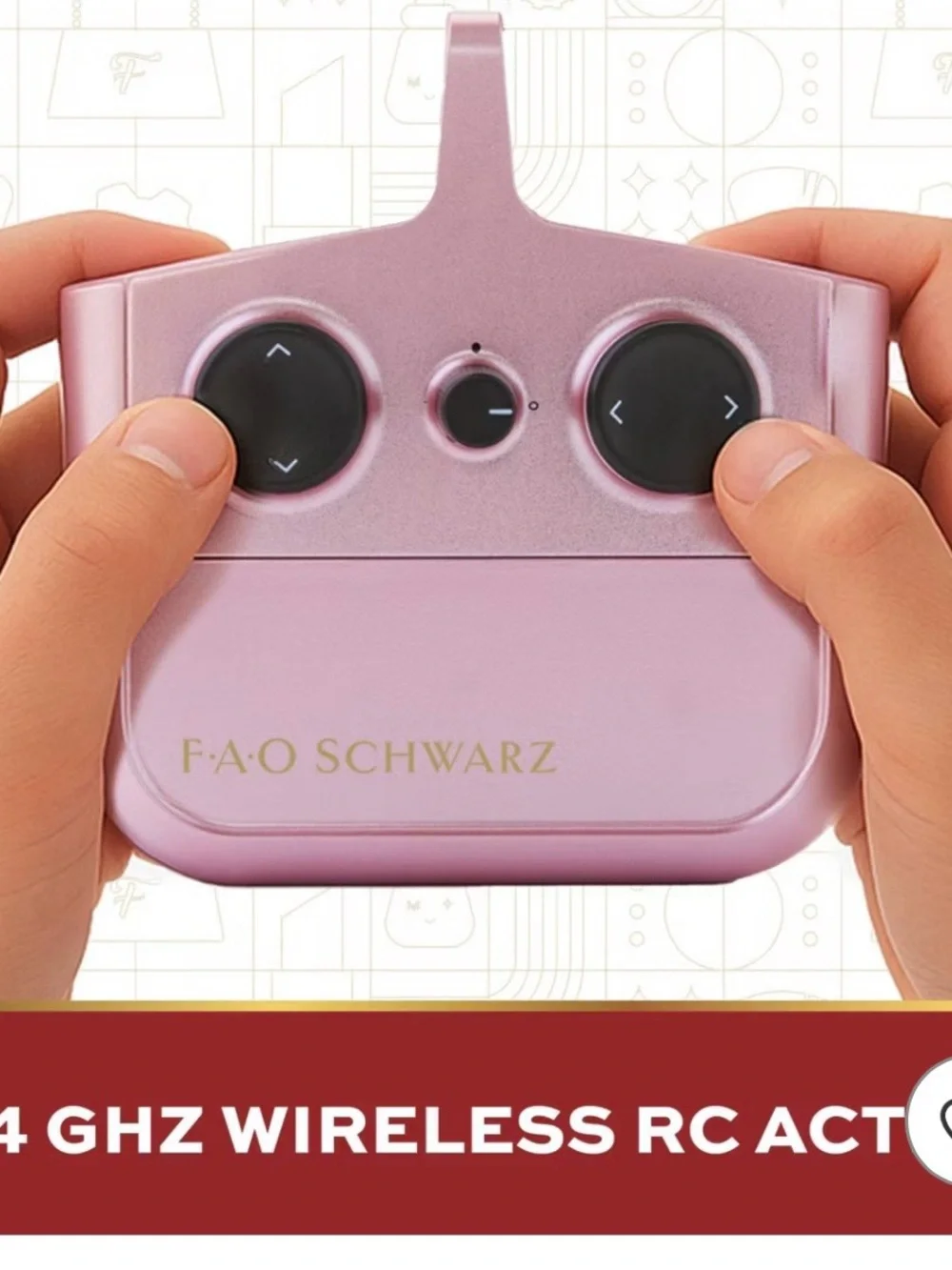FAO Schwarz Pink Remote Control Electric Sports Car
